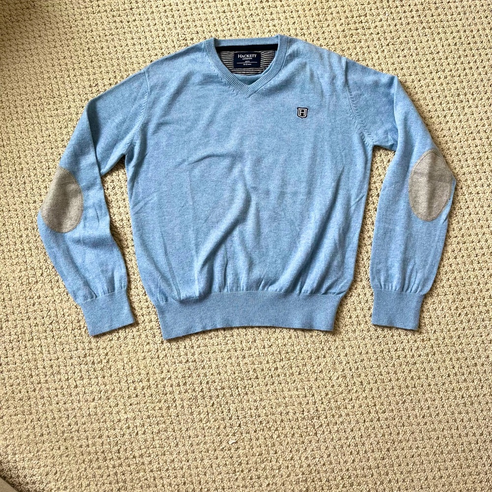 Boys cotton/cashmere sweater from the luxury European brand Hackett. Sz 11/12